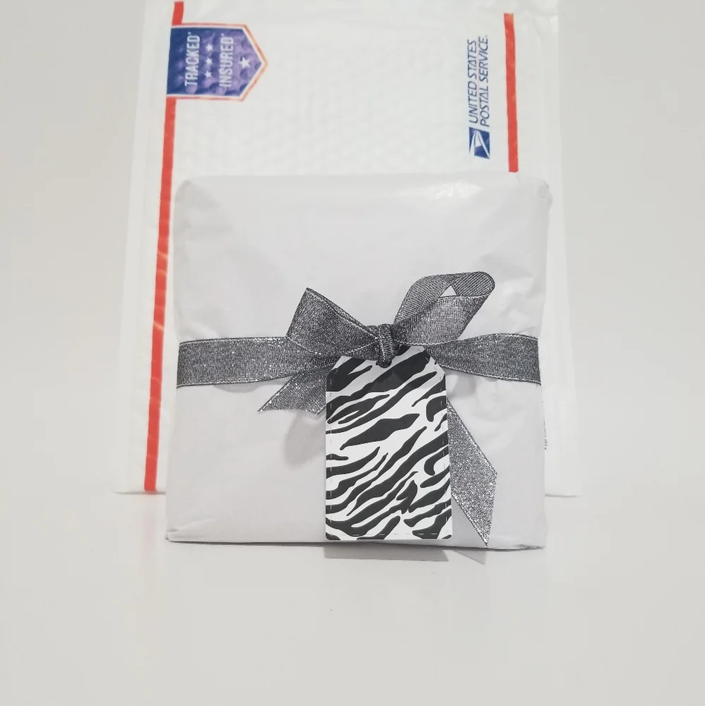 100 Zebra Print Tags!